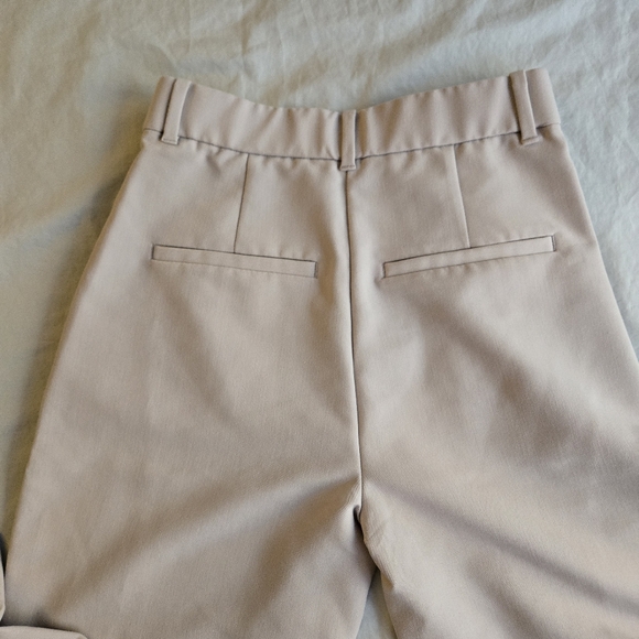 Abercrombie & Fitch Sloan High Rise Tailored Wide Leg pant sz 26 2 L light taupe - Picture 9 of 10